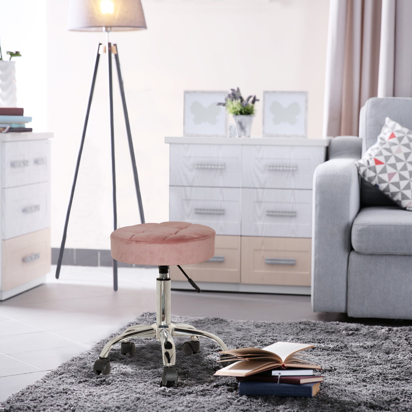 Nora Metal Vanity Stool