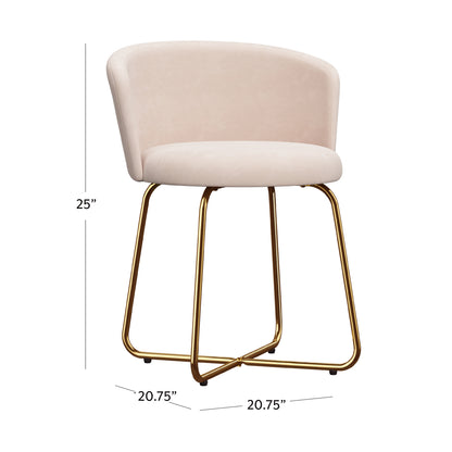 Callista Metal Vanity Stool
