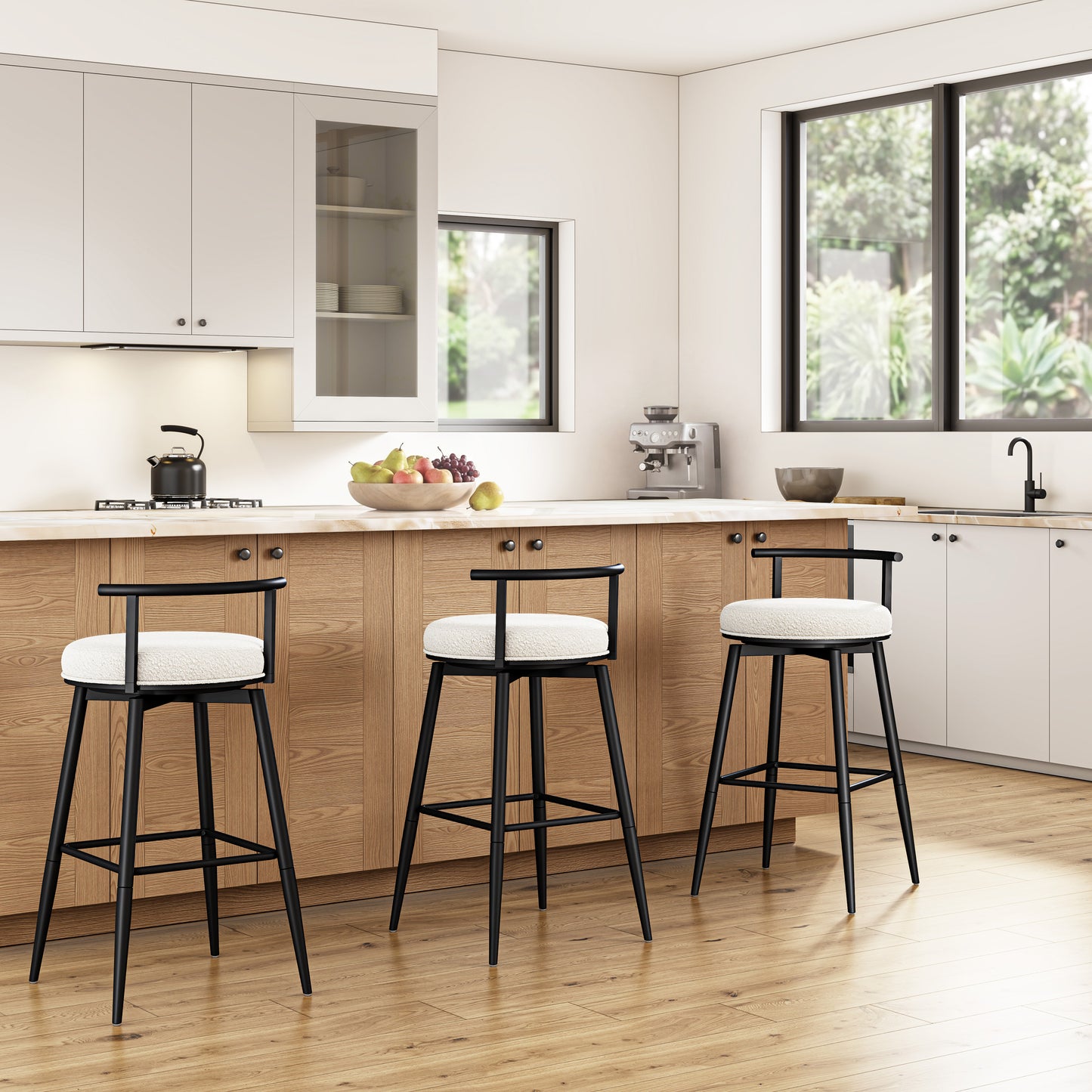 Dael Metal Counter and Bar Stools