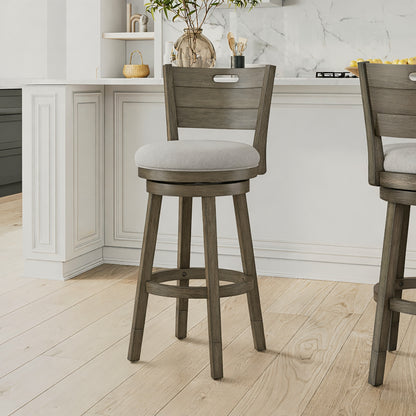 Rhys Wood Counter and Bar Stools