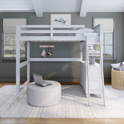 Lake House Wood Loft Bed