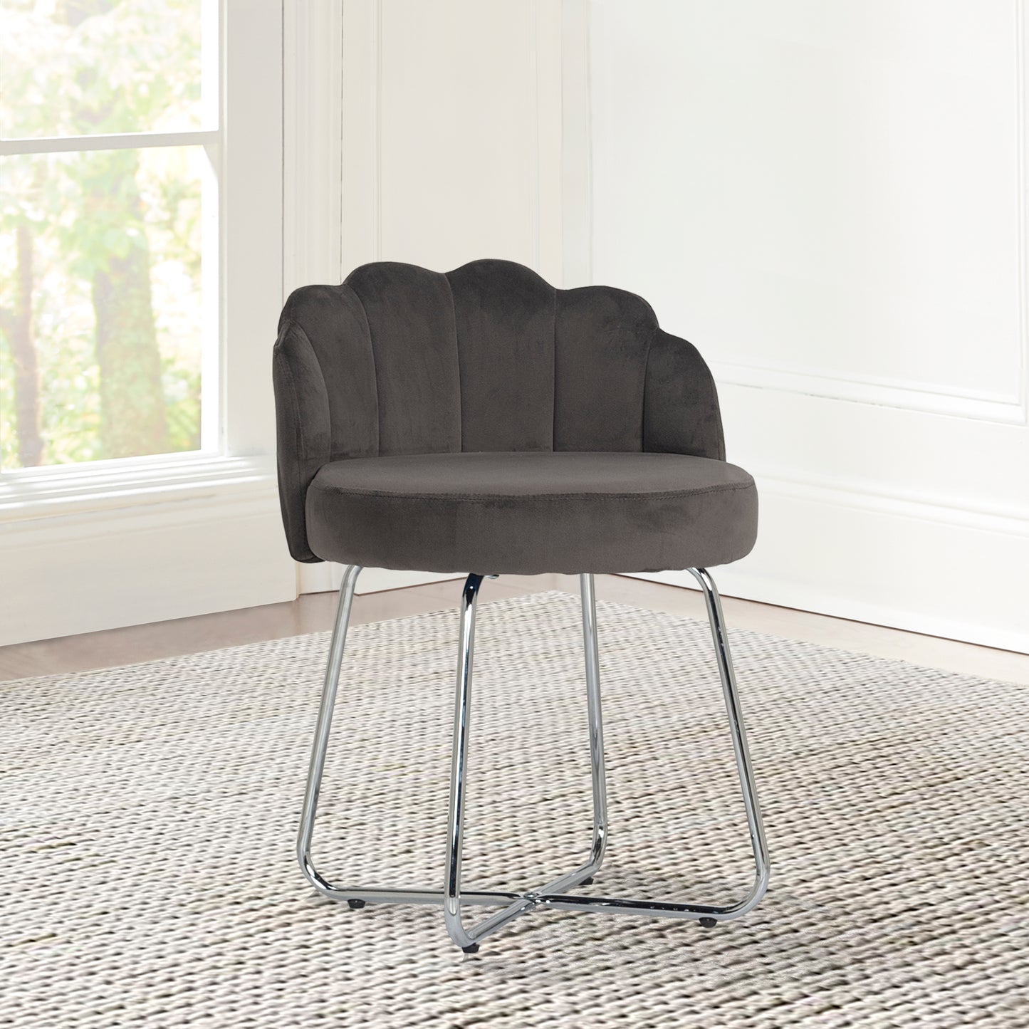 Catalina Metal Vanity Stool