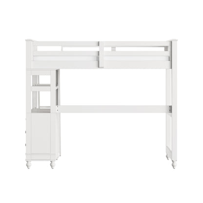 Lake House Wood Loft Bed