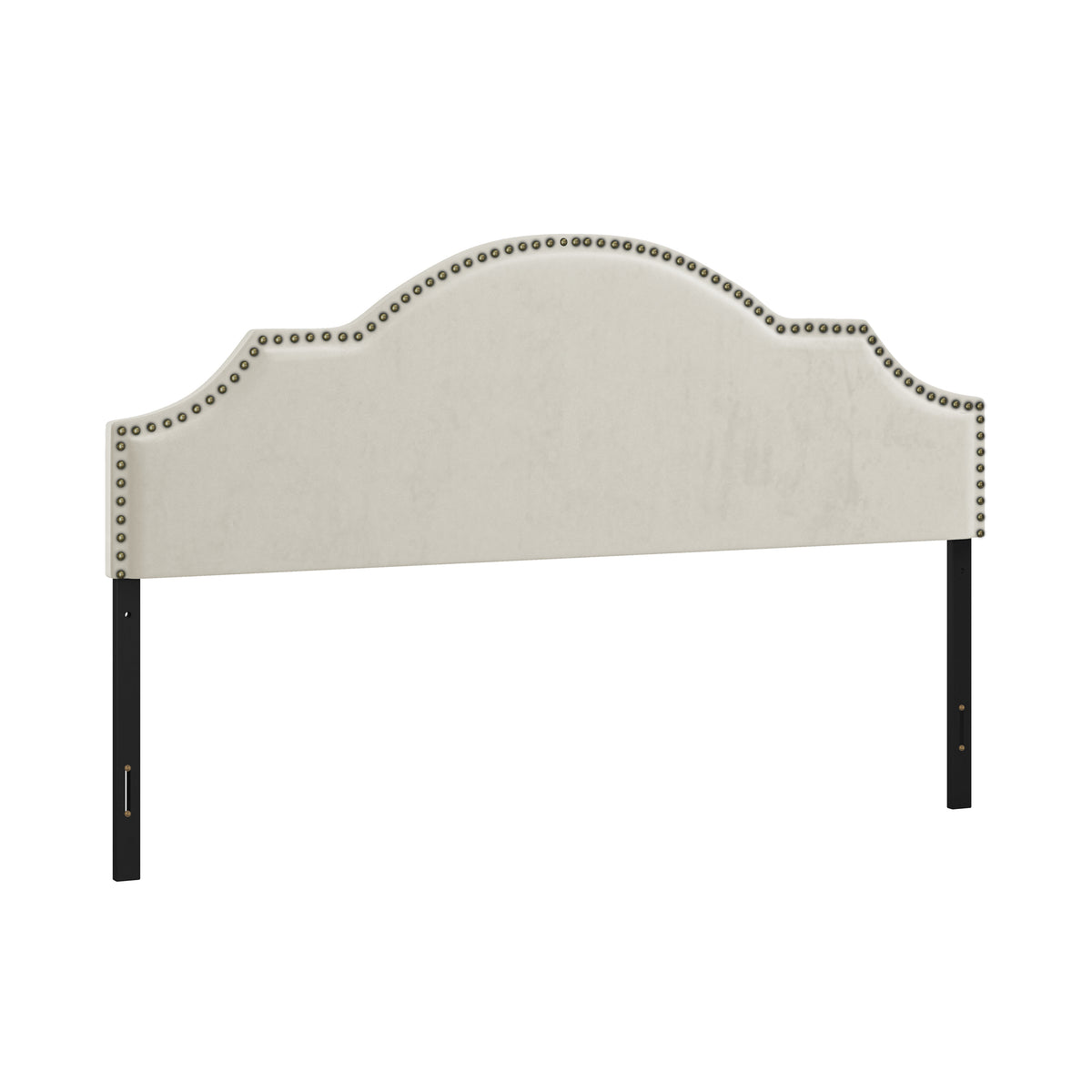 Cynthia Upholstered Full/Queen Adjustable Headboard, Cream