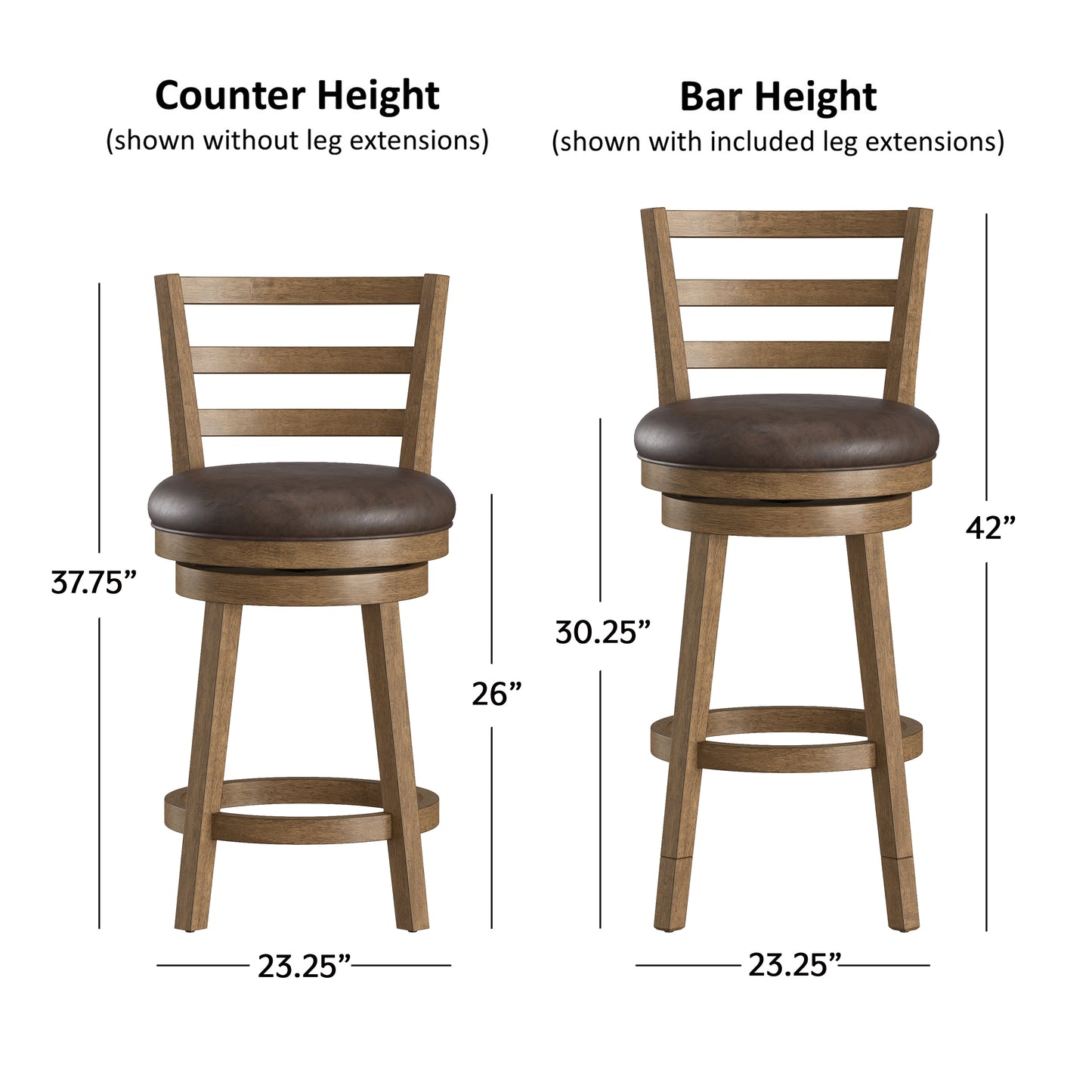 Ronan Wood Counter and Bar Stools
