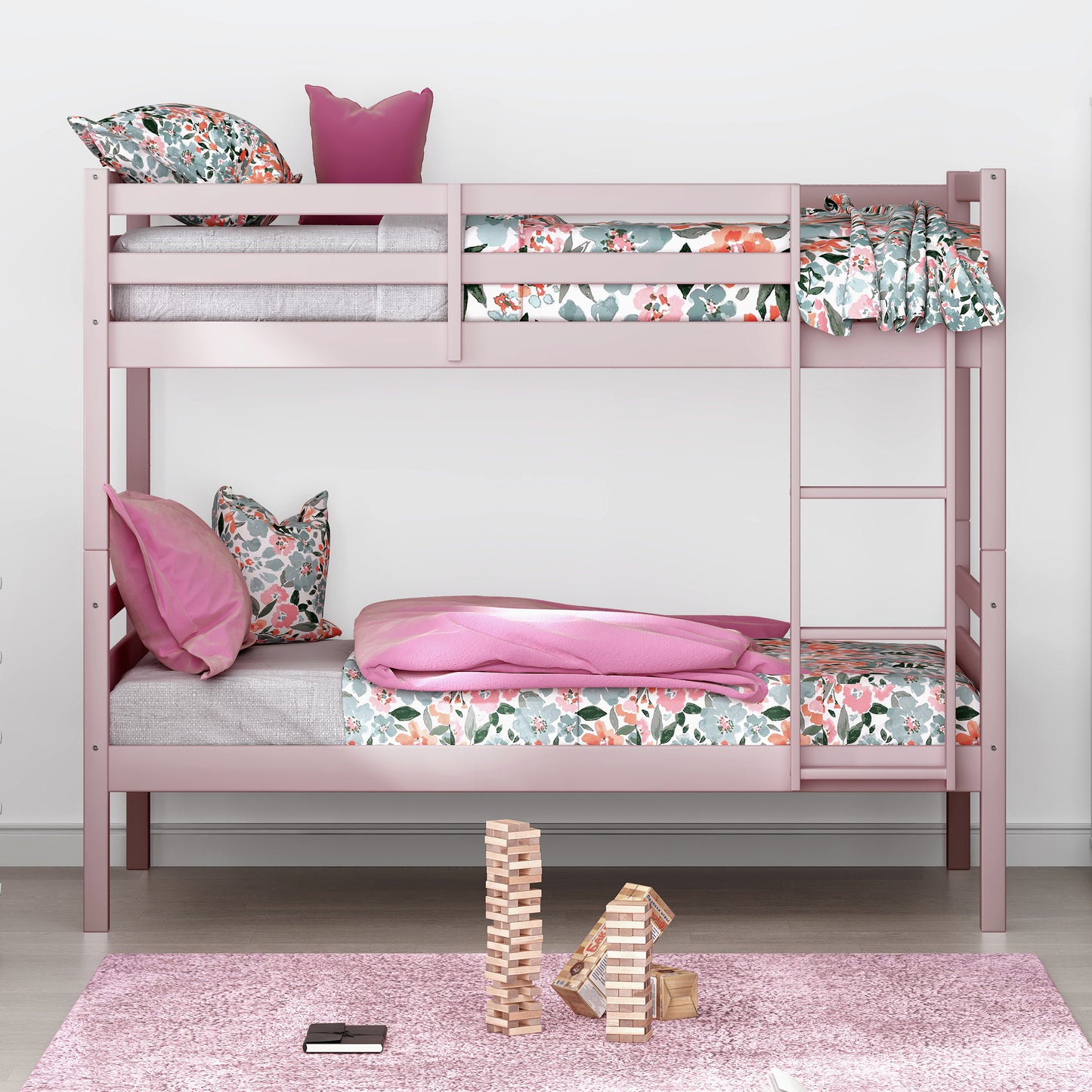 Campbell Wood Bunk Bed with Ladder