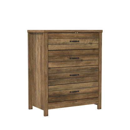 Lancaster Wood 4 Drawer Dresser