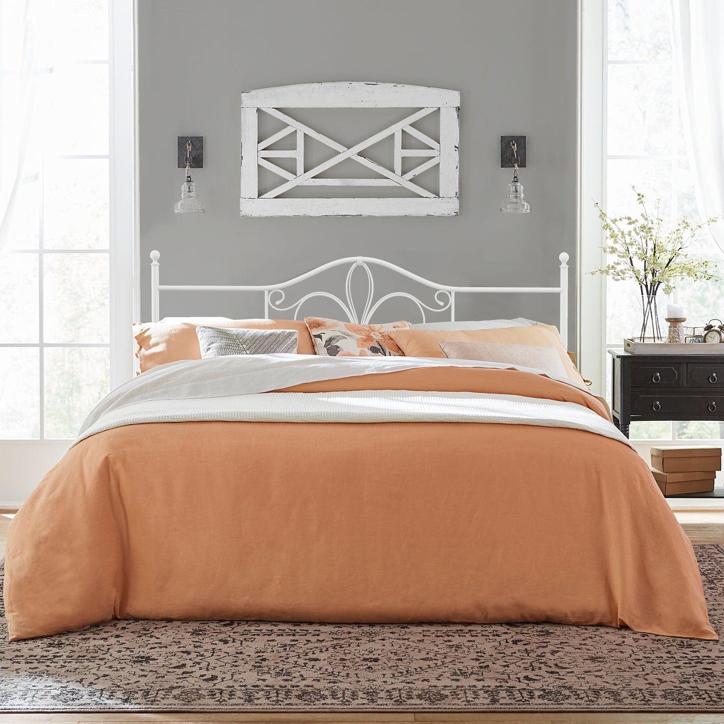 Ruby Metal Headboard