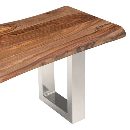 Luxe Wood and Metal Dining Set
