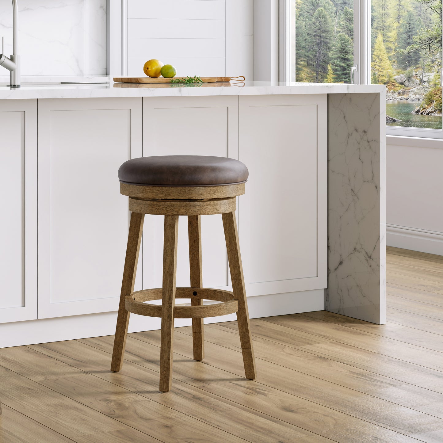 Raine Wood Counter and Bar Stools