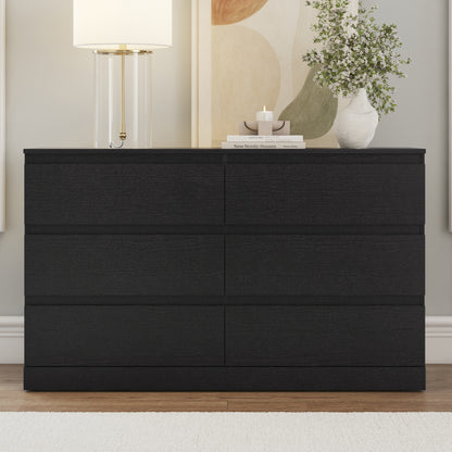 Brindle Wood 6 Drawer Dresser