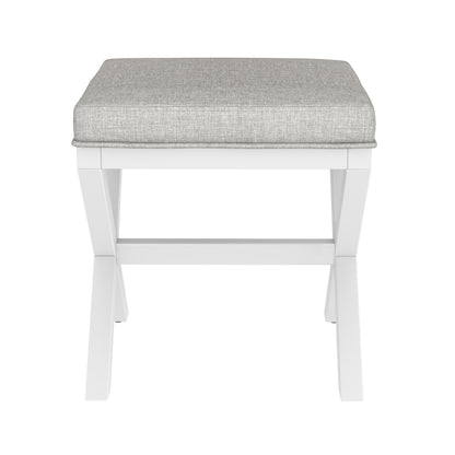 Somerset Wood Vanity Stool