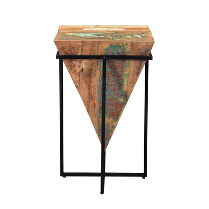 Cleopatra Wood and Metal Accent Table