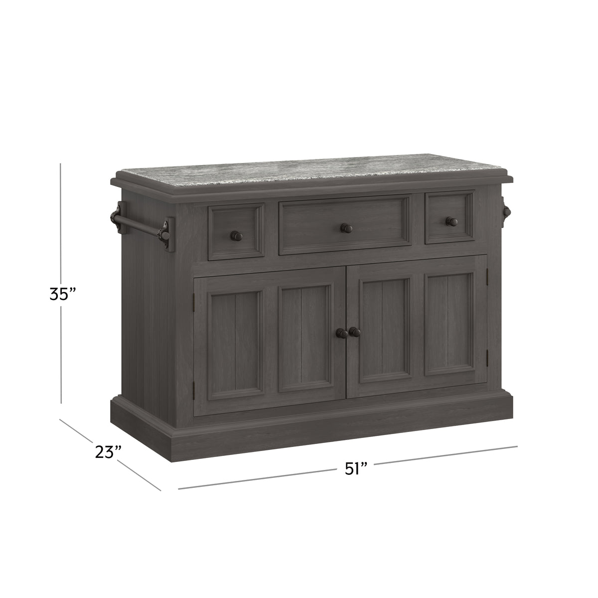 Tuscan Retreat Wood Kitchen Island