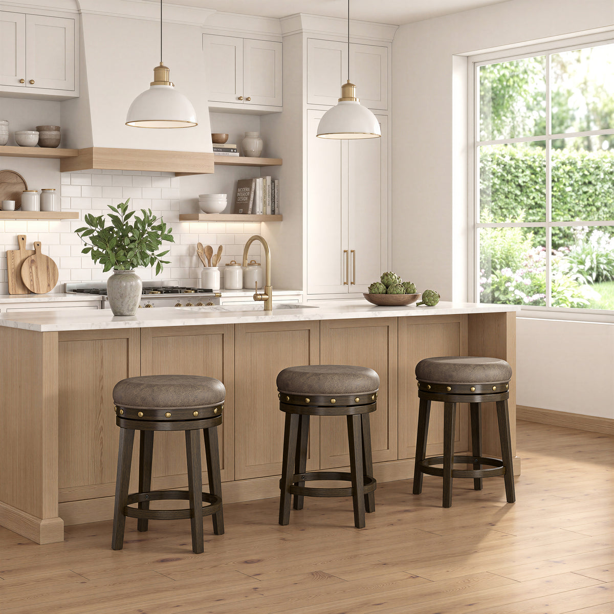 Benard Wood Stool