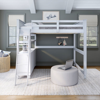 Lake House Wood Loft Bed
