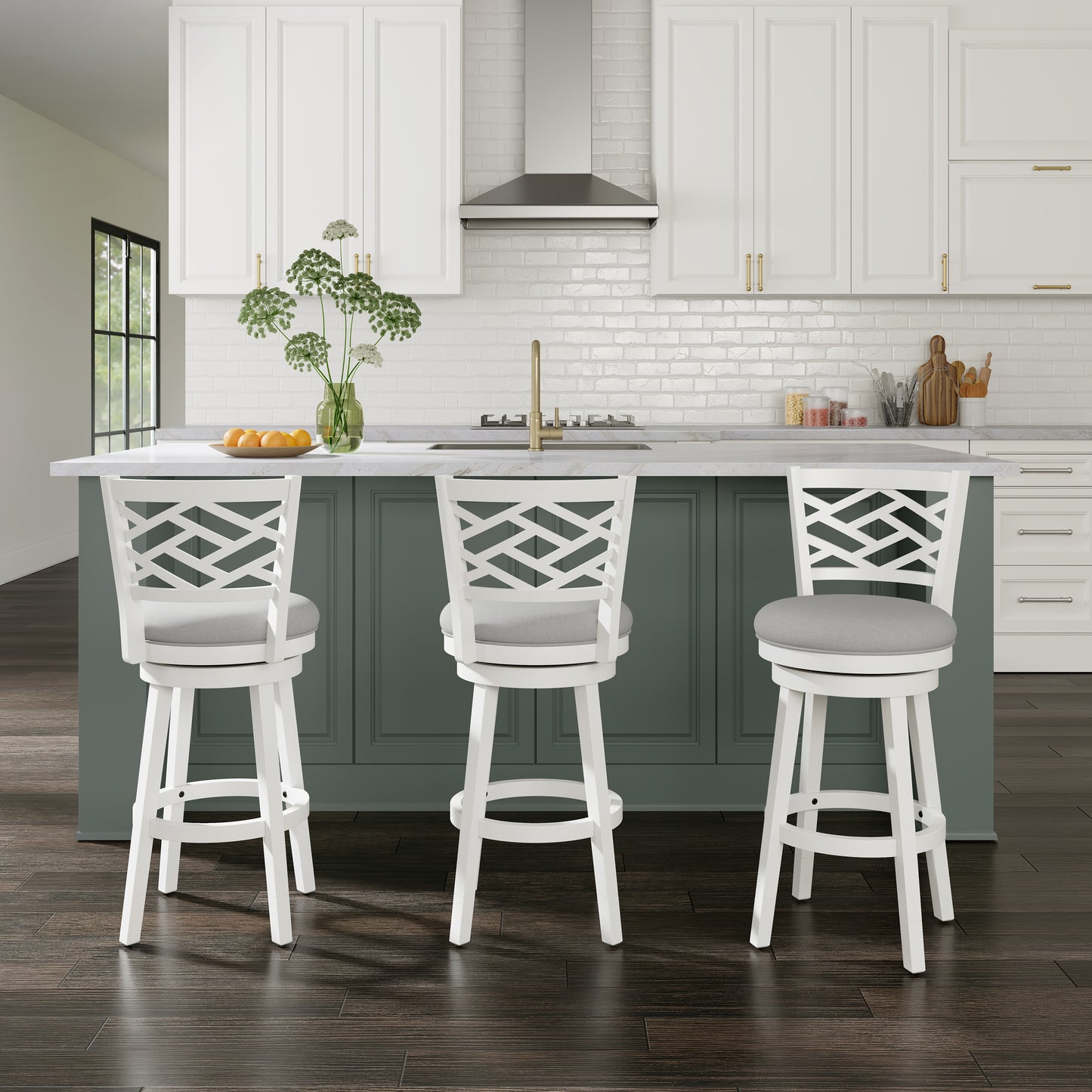 Riva Wood Counter and Bar Stools