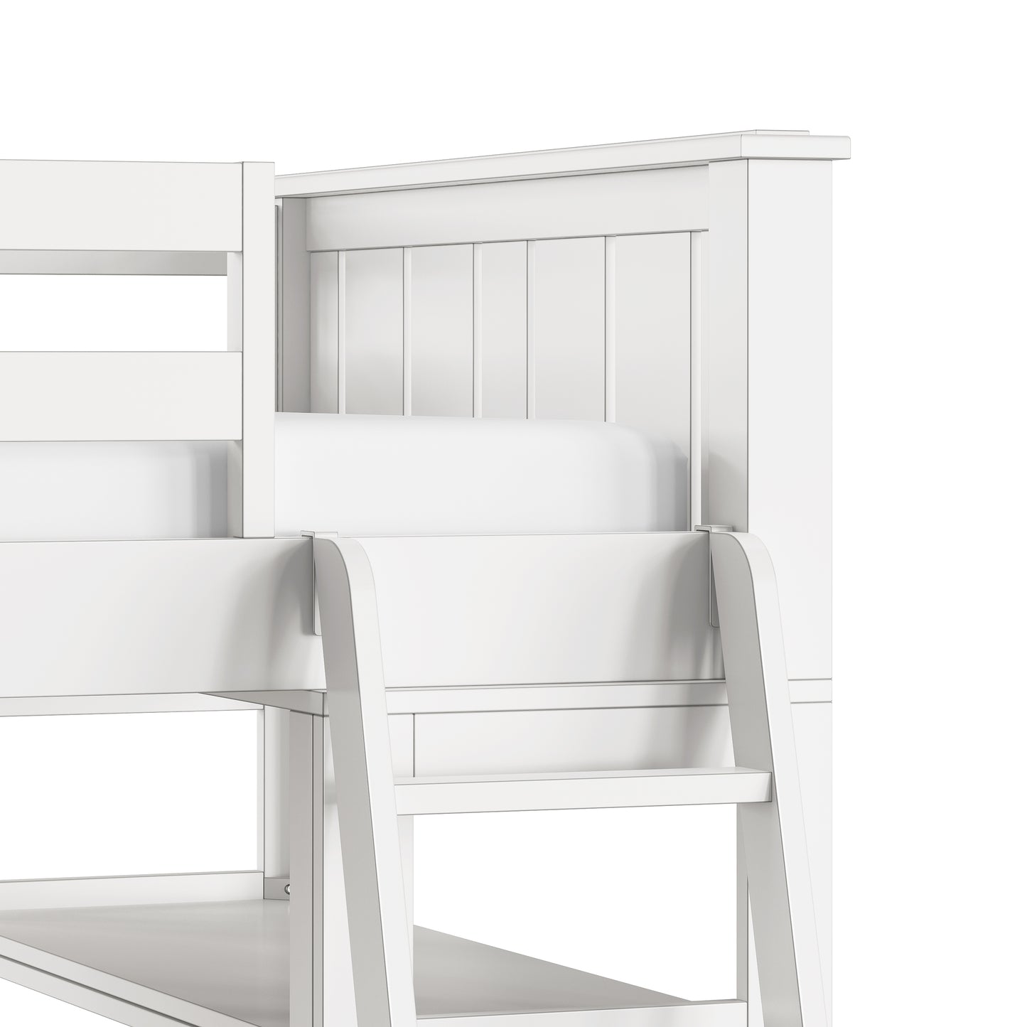 Lake House Wood Loft Bed with Desk