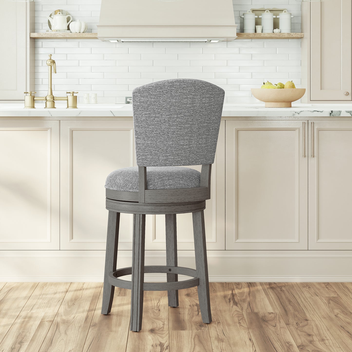 Santa Clara II Wood Stool