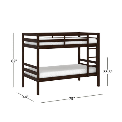 Campbell Wood Bunk Bed with Ladder