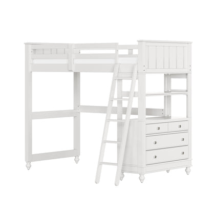 Lake House Wood Loft Bed