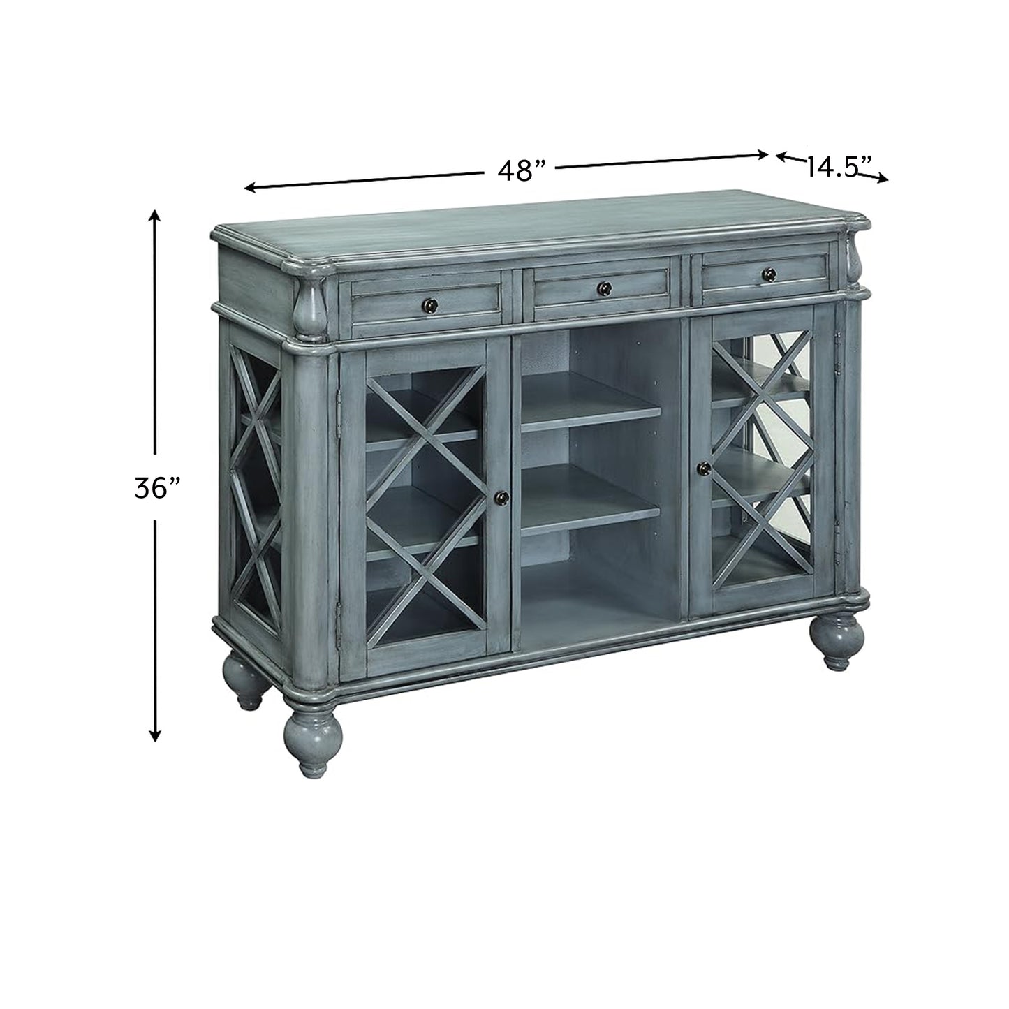 Azure Wood Cabinet