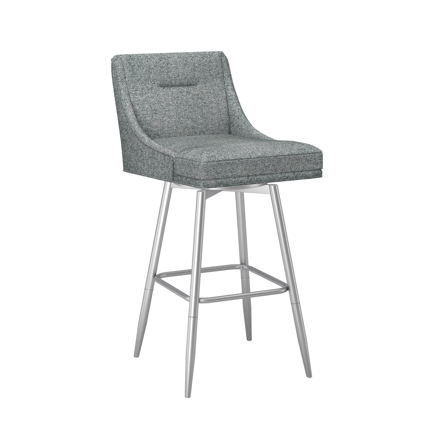 Uniquely Yours Metal Stool, Tapered Back / Graphite / Silver