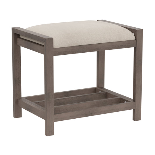 Amelia Wood Vanity Stool