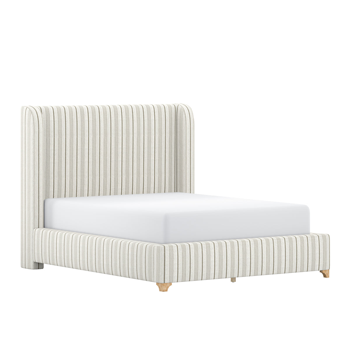 Maribel Upholstered Low Profile Queen Platform Bed