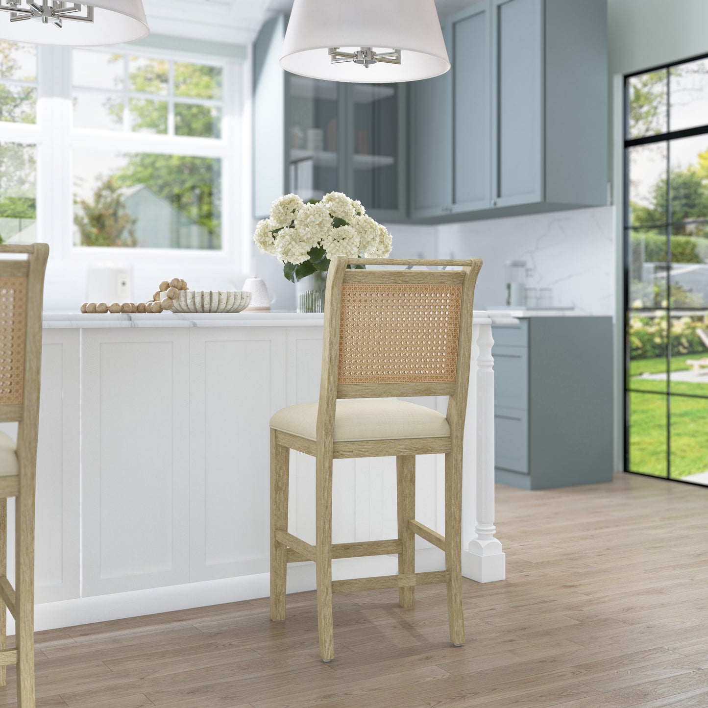 Everest Wood Counter and Bar Stools