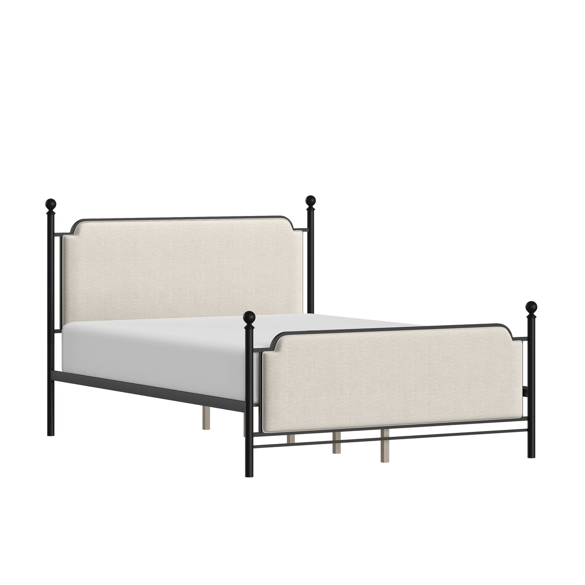 Birch Run Metal and Upholstered Rails and Slats