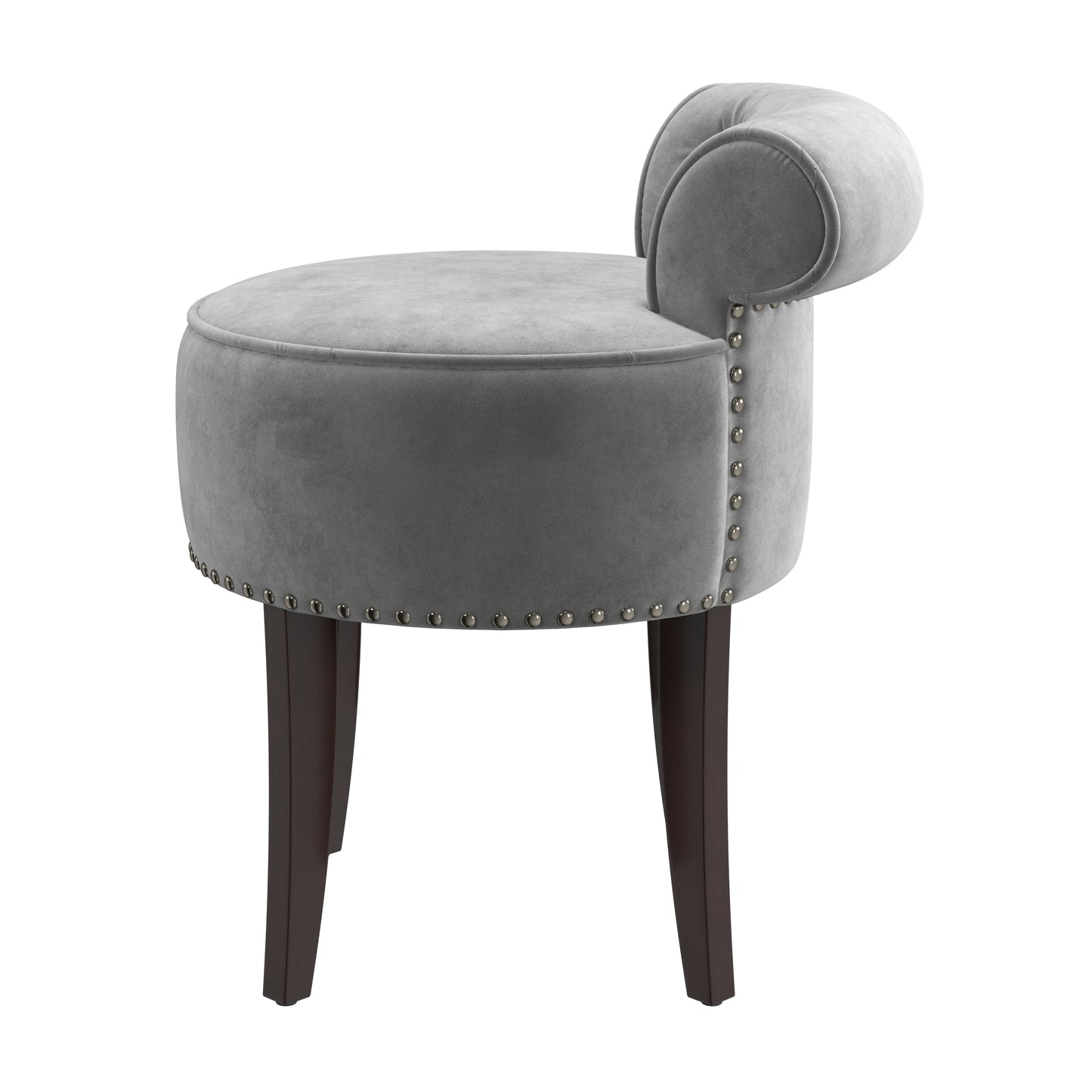 Lena Wood Vanity Stool
