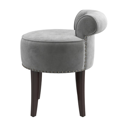 Lena Wood Vanity Stool