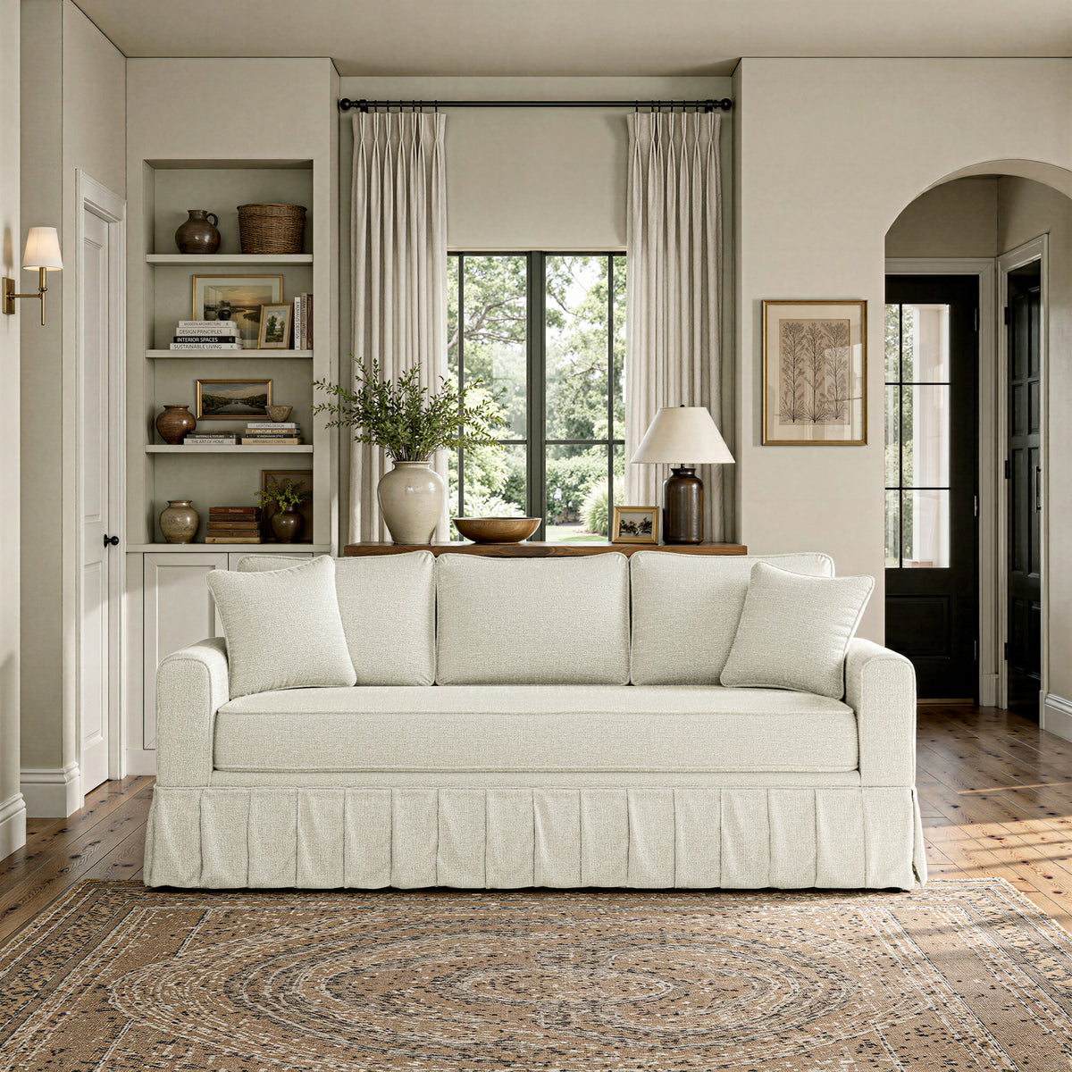Windridge Upholstered Sofa, Ecru