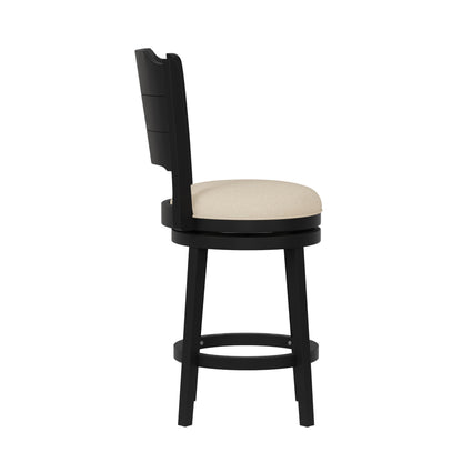 Clarion Wood Swivel Stool