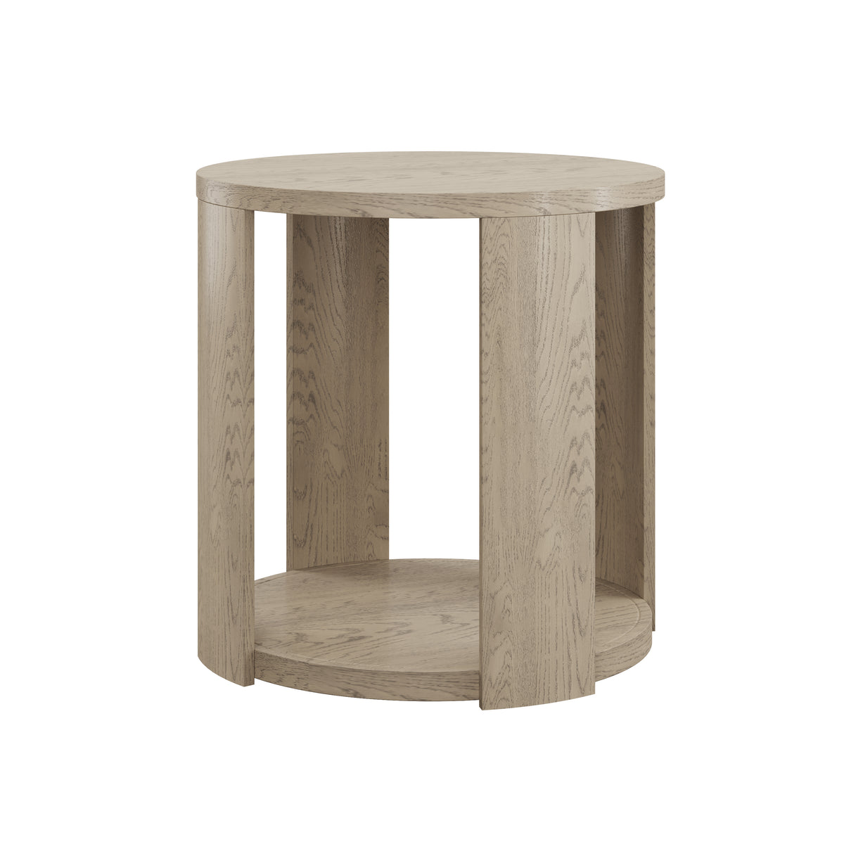 Niamh Wood Rounded End Table