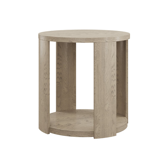 Niamh Wood Rounded End Table