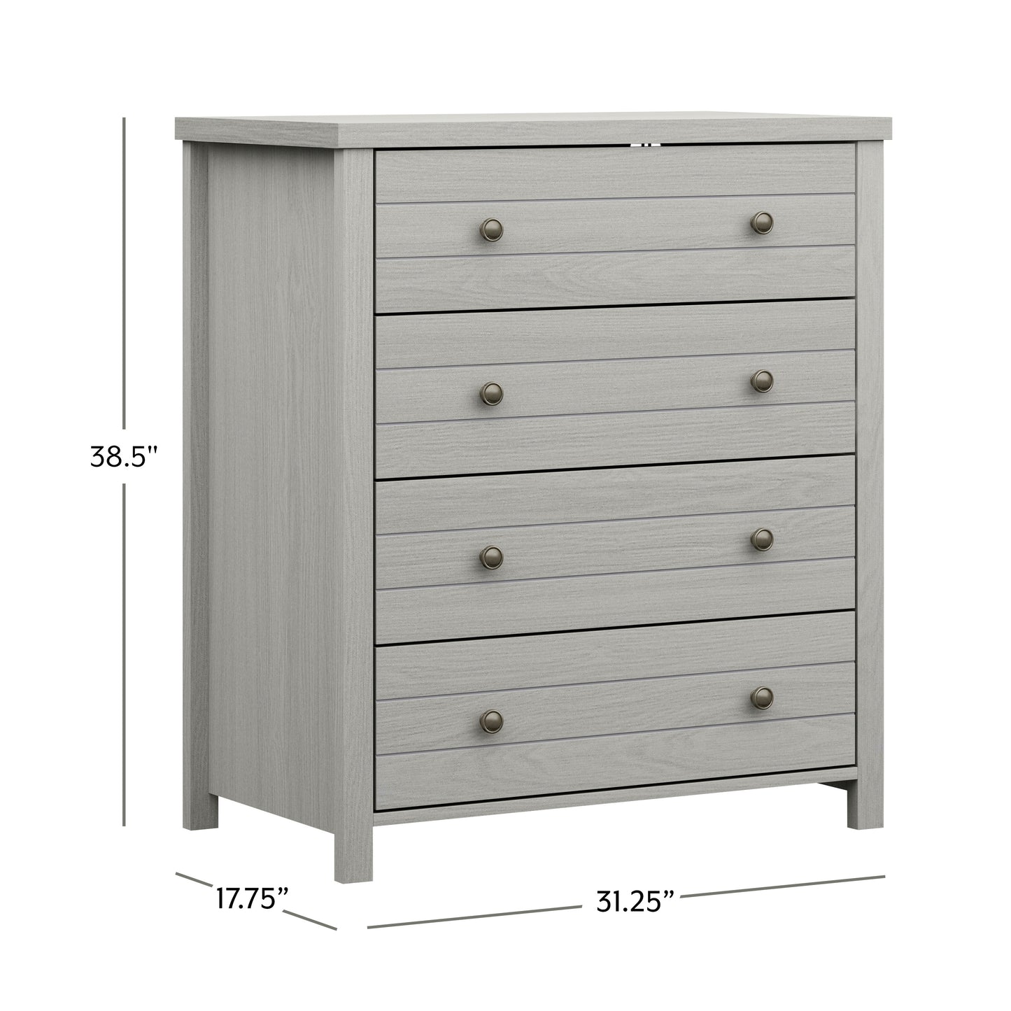 Harmony Wood 4 Drawer Dresser