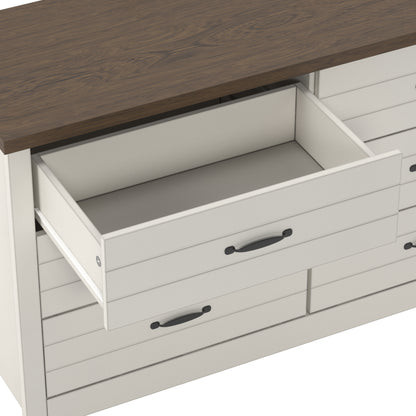Lancaster Wood 6 Drawer Dresser