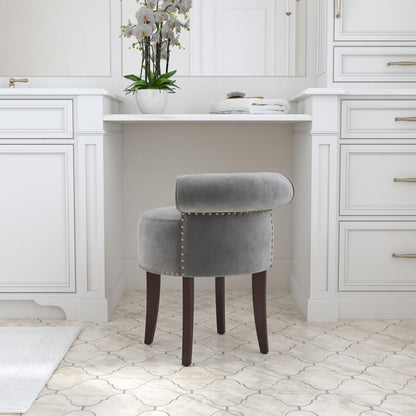 Lena Wood Vanity Stool