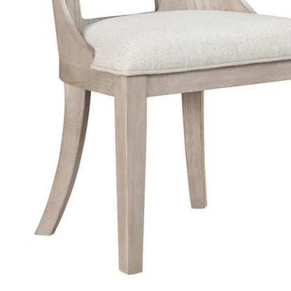 Niamh Wood and Upholstered Dining Chair, Set of 2