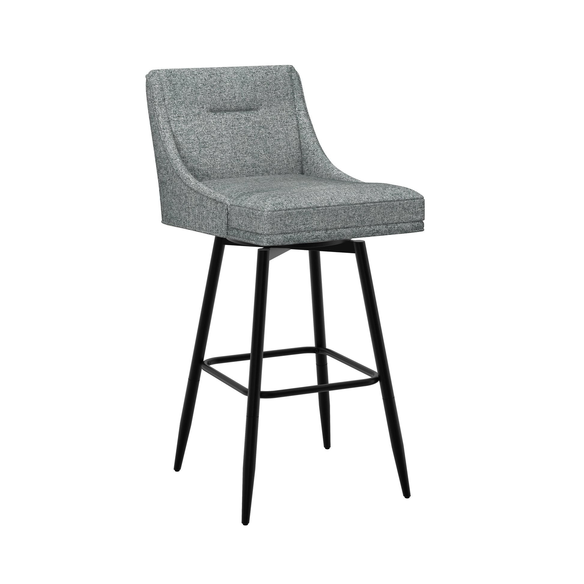 Uniquely Yours Metal Stool, Tapered Back / Graphite / Black