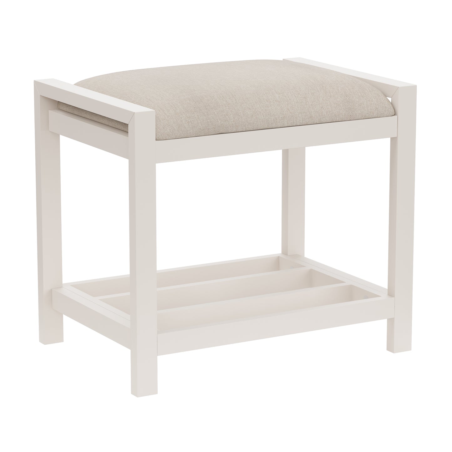 Amelia Wood Vanity Stool