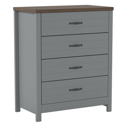 Lancaster Wood 4 Drawer Dresser