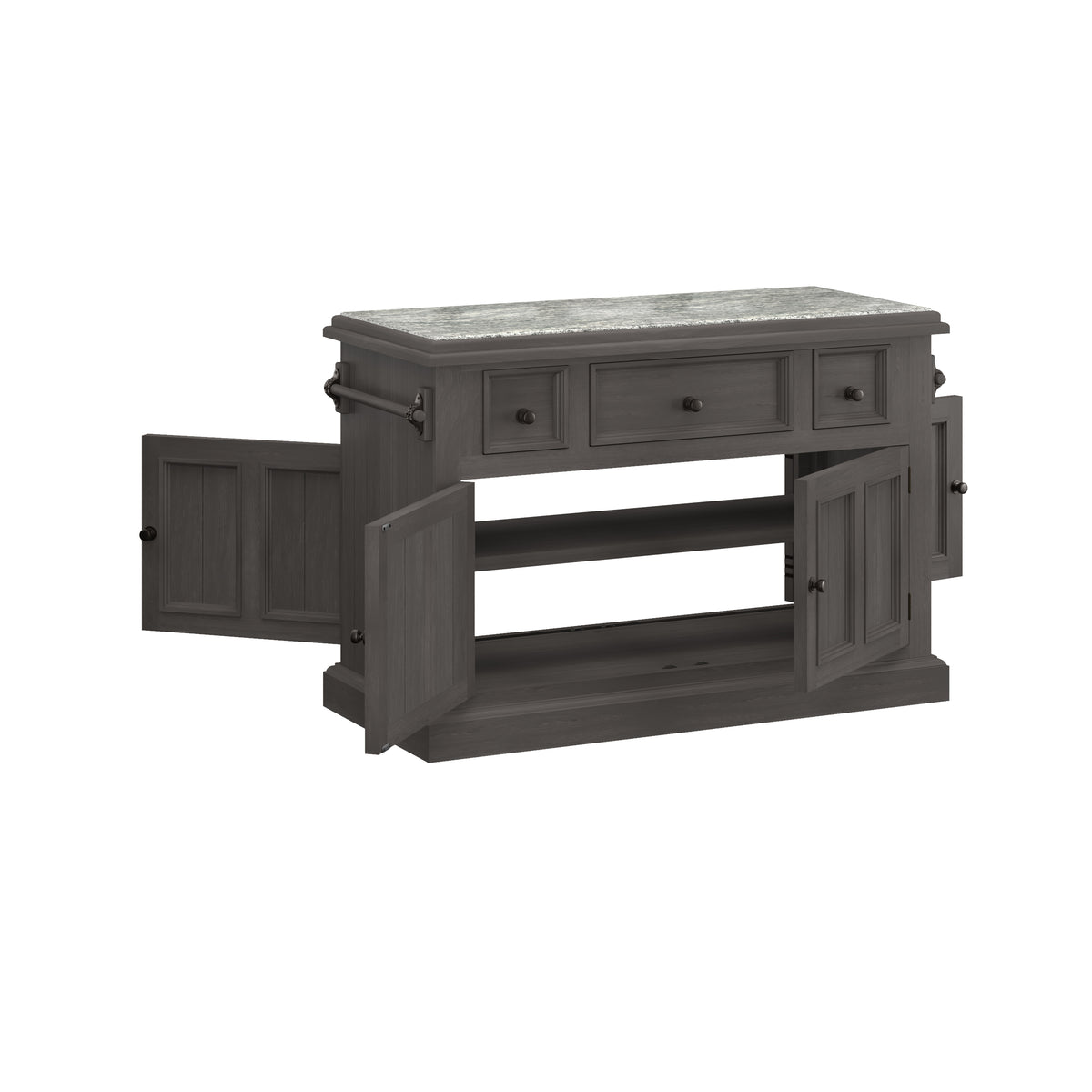 Tuscan Retreat Wood Kitchen Island