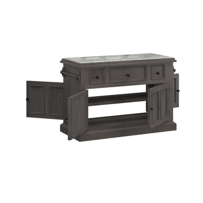Tuscan Retreat Wood Kitchen Island
