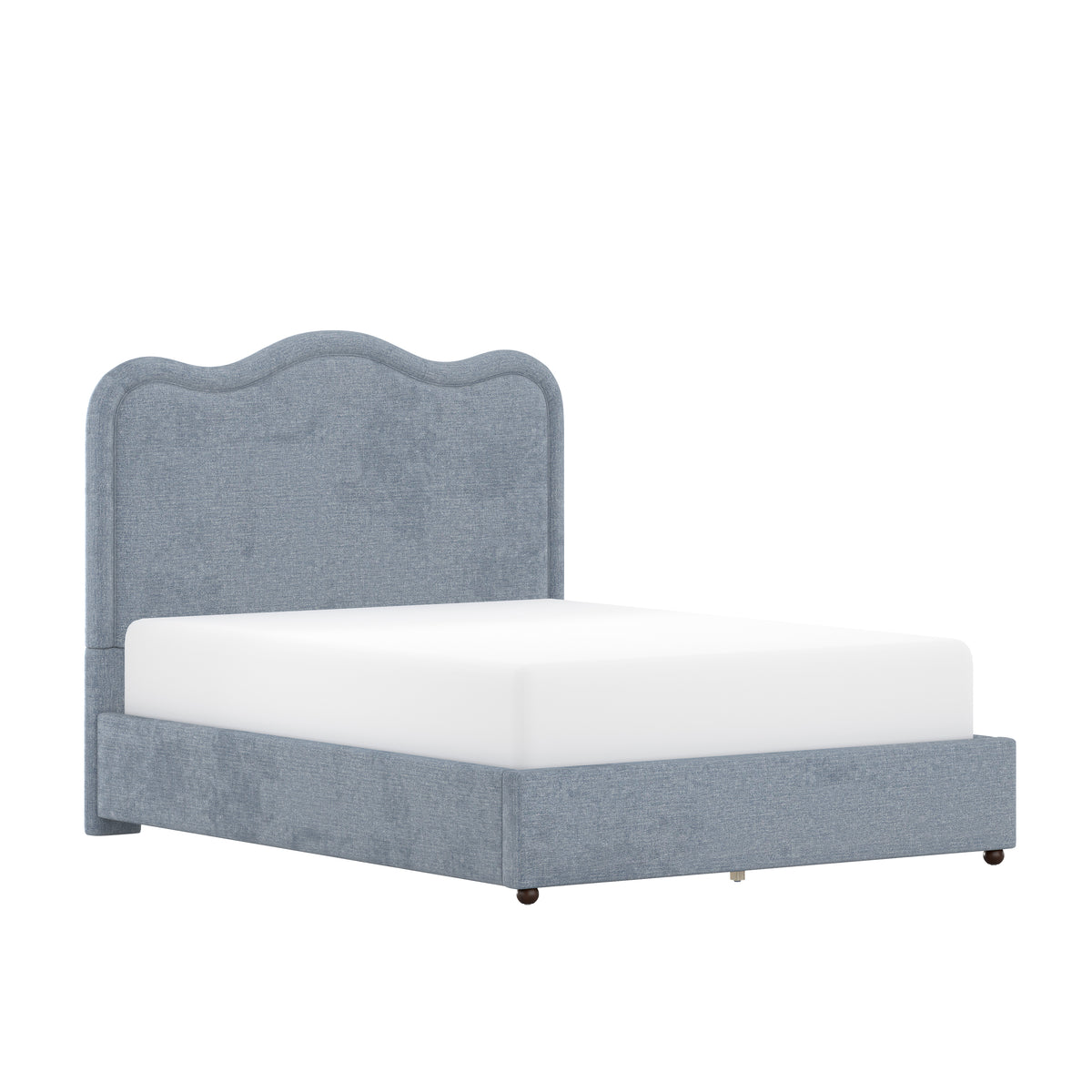 Maris Upholstered Scallop Queen Platform Bed