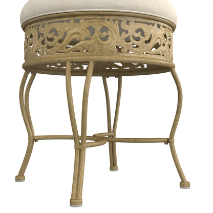 Villa III Metal Vanity Stool