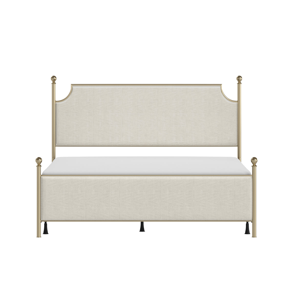 McArthur Upholstered Headboard and Footboard Champagne