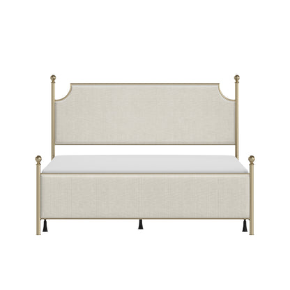 McArthur Upholstered Headboard and Footboard Champagne